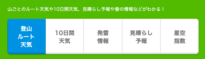 てんきとくらす ヤマテン 登山天気 登山ナビ 山の天気はどれを信じる 登山天気サイト アプリを徹底比較 Yamarii Magazine あの山に行きたいを叶える