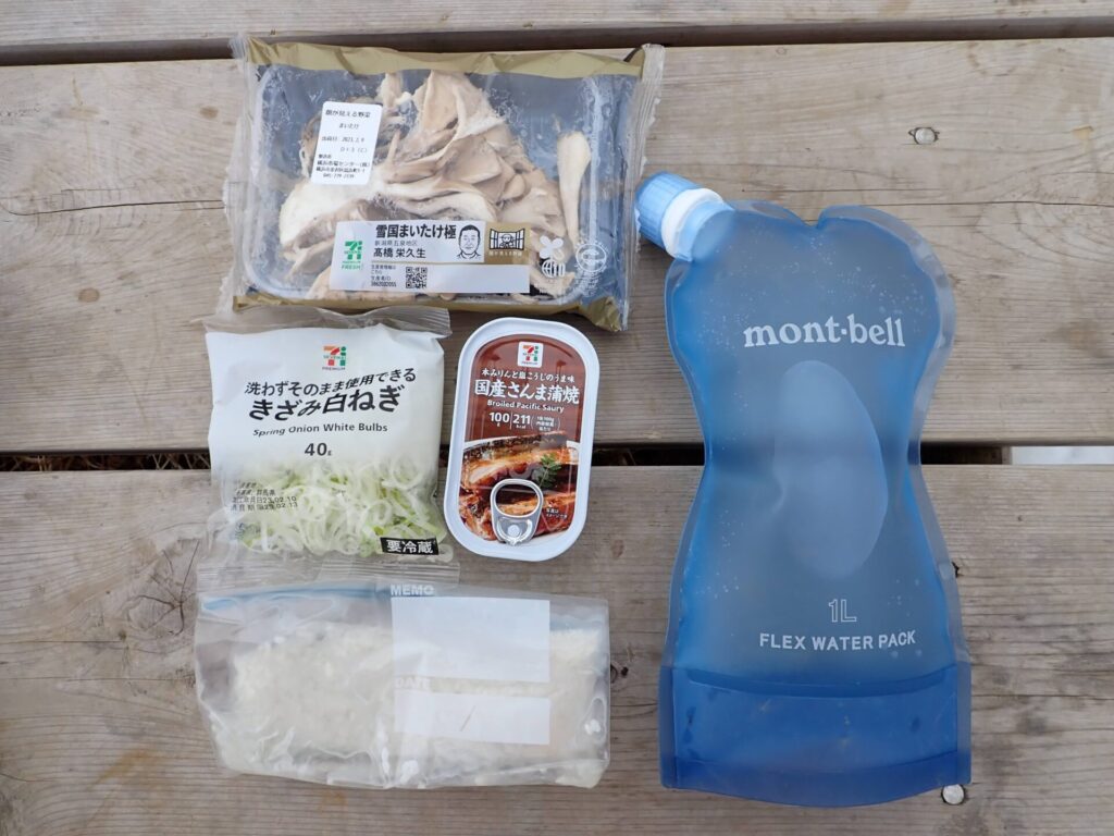 登山 山ご飯 サンマの蒲焼炊き込みご飯 材料