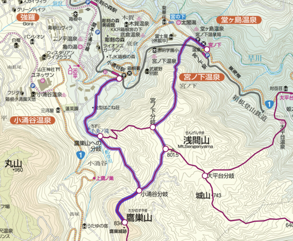 箱根の浅間山ハイキングコース